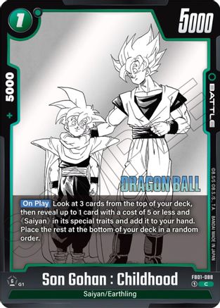 Son Gohan: Childhood (FB01-088) - Manga Booster 01 Holofoil