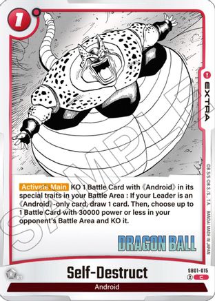 Self-Destruct (SB01-015) - Manga Booster 01