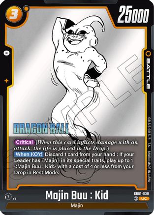 Majin Buu : Kid - SB01-038 (SB01-038) - Manga Booster 01