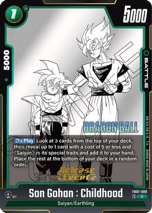 Son Gohan : Childhood (FB01-088) - Manga Booster 01 Release Event Cards