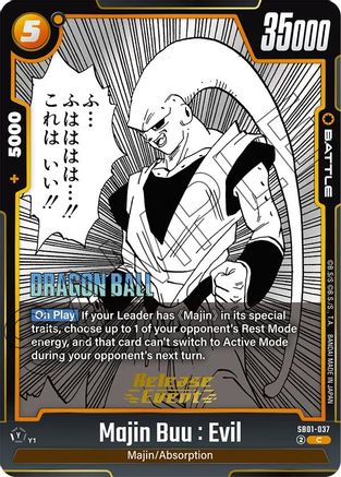 Majin Buu : Evil - SB01-037 (SB01-037) - Manga Booster 01 Release Event Cards
