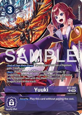 Yuuki (Digimon Liberator Debuggers Set) (EX7-065) - Digimon LIBERATOR Foil
