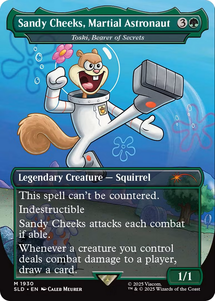 Toski, Bearer of Secrets (SLD-1930) - Secret Lair Drop / Sandy Cheeks, Martial Astronaut (Borderless)