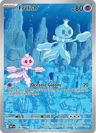 Frillish 126/086  - Holofoil SV White Flare - Illustration Rare
