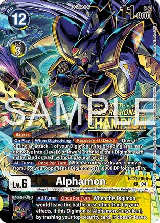 Alphamon (Regionals 25-26 Season 2 Champion) (BT20-056) - Release Special Booster 2.0 Foil