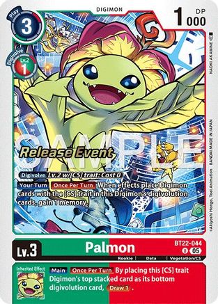Palmon (BT22-044) - Cyber Eden Release Event Cards Foil