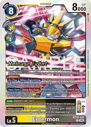 Entermon (BT22-035) - Cyber Eden Release Event Cards Foil