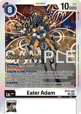 Eater Adam (BT22-082) - Cyber Eden Release Event Cards Foil