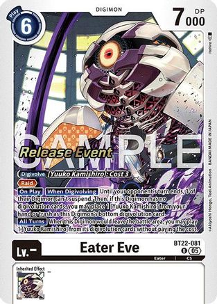 Eater Eve (BT22-081) - Cyber Eden Release Event Cards Foil