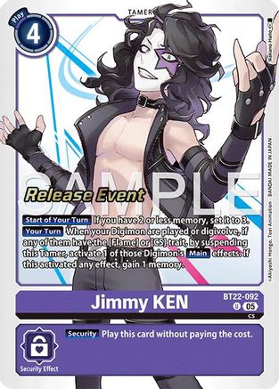 Jimmy KEN (BT22-092) - Cyber Eden Release Event Cards Foil