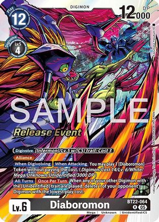 Diaboromon (BT22-064) - Cyber Eden Release Event Cards Foil