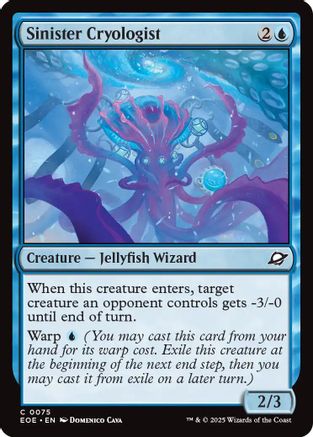 Sinister Cryologist (EOE-075) - Edge of Eternities Foil