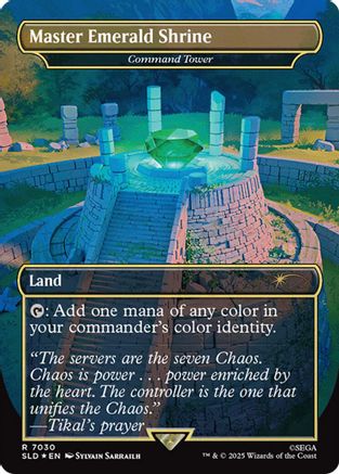 Master Emerald Shrine - Command Tower (7030) (Rainbow Foil) (SLD-7030) - Secret Lair Drop Series Foil
