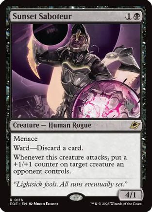 Sunset Saboteur (PPEOE-116) - Promo Pack: Edge of Eternities Foil