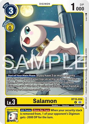 Salamon (Time Stranger Demo Deck) (BT15-034) - Digimon Demo Deck Exclusive Cards