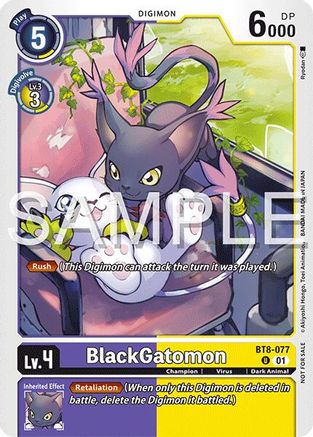 BlackGatomon (Time Stranger Demo Deck) (BT8-077) - Digimon Demo Deck Exclusive Cards
