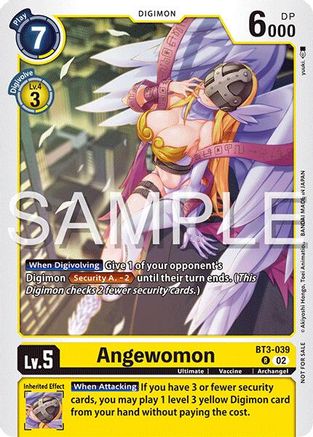 Angewomon (Time Stranger Demo Deck) (BT3-039) - Digimon Demo Deck Exclusive Cards
