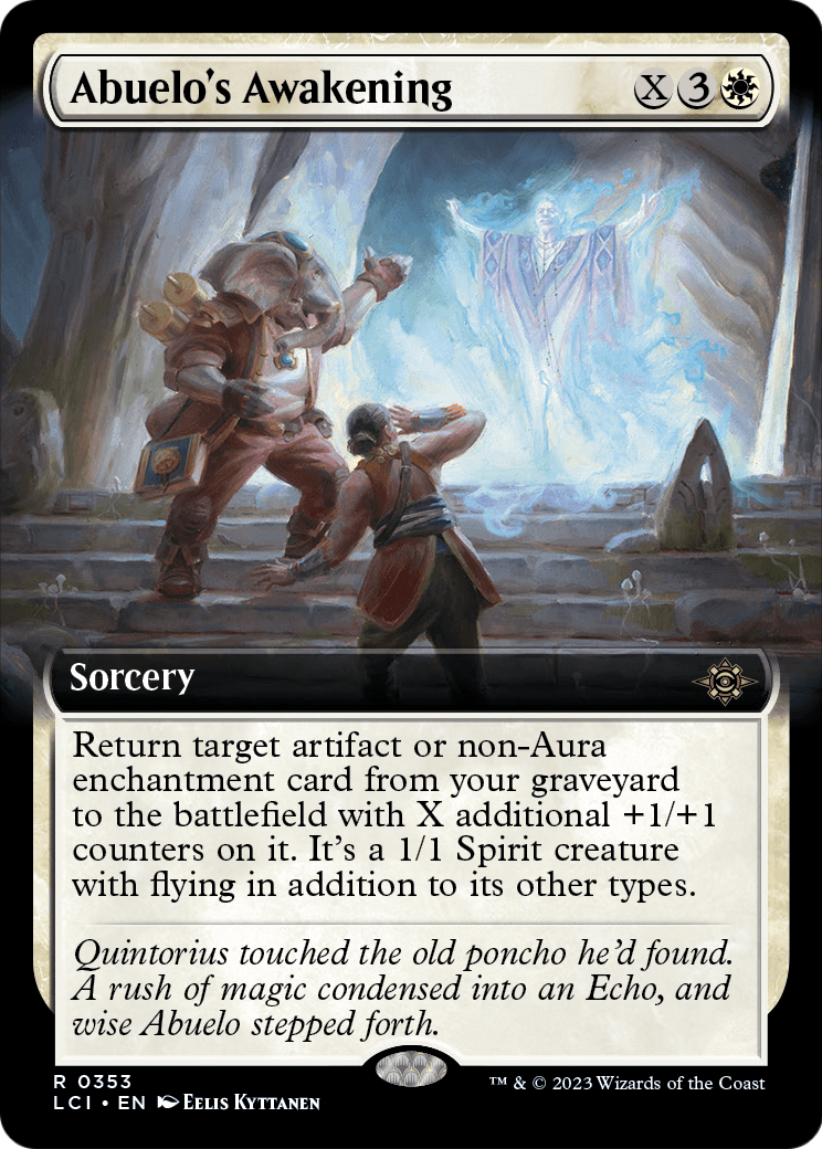 Abuelo's Awakening (Extended Art) (LCI-353) - The Lost Caverns of Ixalan: (Extended Art) Foil