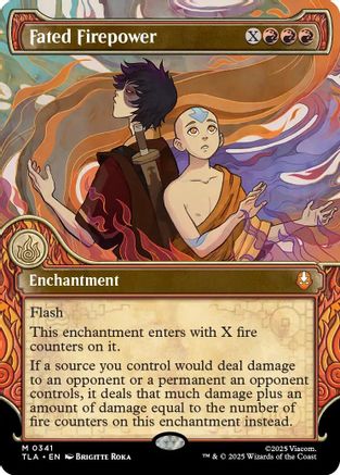 Fated Firepower (Showcase) (TLA-341) - Avatar: The Last Airbender Foil