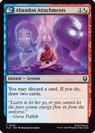 Abandon Attachments (TLA-205) - Avatar: The Last Airbender Foil