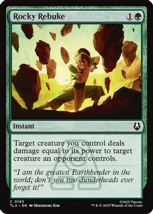 Rocky Rebuke (TLA-193) - Avatar: The Last Airbender Foil