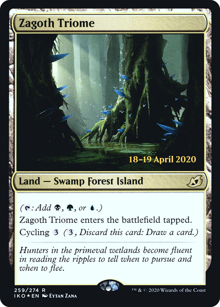 Zagoth Triome (PRE-259S) - Ikoria: Lair of Behemoths Promos Foil
