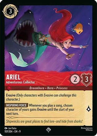 Ariel - Adventurous Collector (107/204) - Fabled Cold Foil
