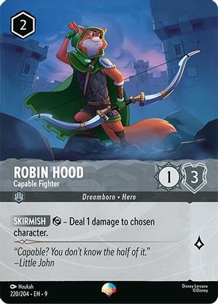 Robin Hood - Capable Fighter (Epic) (220/204) - Fabled Holofoil