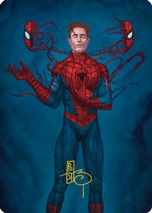 Secret Identity Art Card (Gold-Stamped Signature) (AASPM-006) - Art Series: Marvel's Spider-Man