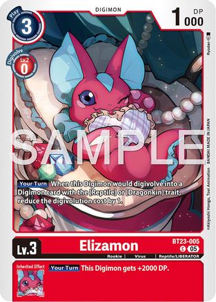 Elizamon (BT23-005) - Hackers' Slumber