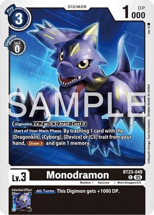 Monodramon (BT23-049) - Hackers' Slumber