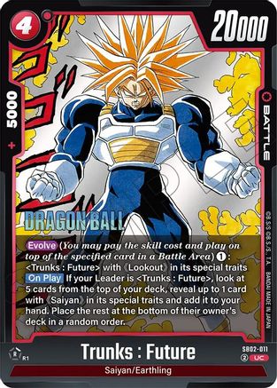 Trunks : Future - SB02-011 (SB02-011) - Manga Booster 02 Holofoil