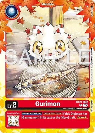 Gurimon (Regulation Battle Vol.3 Participant) (BT21-002) - World Convergence