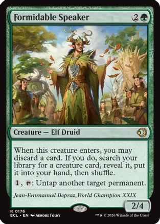 Formidable Speaker (ECL-176) - Lorwyn Eclipsed Foil