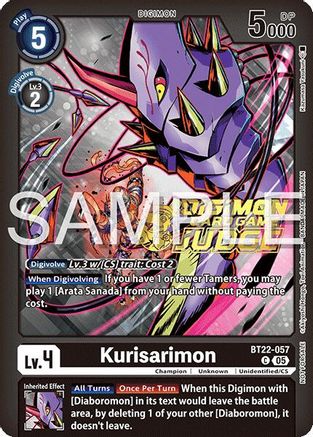 Kurisarimon (Judge Pack 2025 Wave 2) (BT22-057) - Cyber Eden Foil