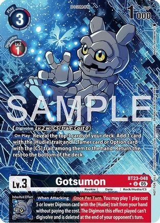 Gotsumon (Hacker's Slumber Box Promotion Pack) (BT23-048) - Hackers' Slumber