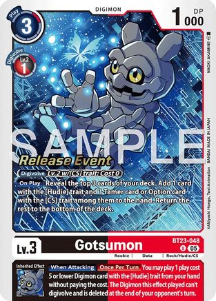 Gotsumon (BT23-048) - Hackers' Slumber Release Event Cards Foil