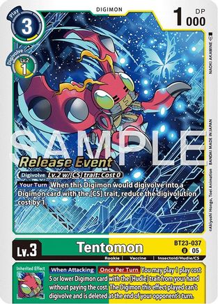 Tentomon (BT23-037) - Hackers' Slumber Release Event Cards Foil