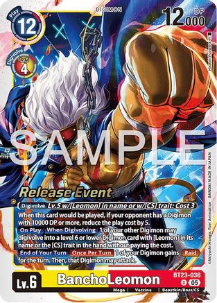 BanchoLeomon (BT23-036) - Hackers' Slumber Release Event Cards