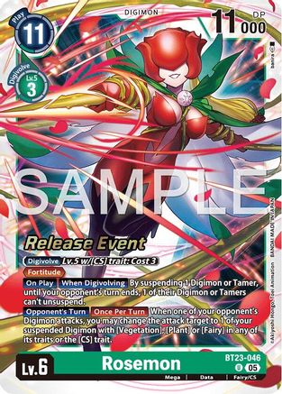 Rosemon (BT23-046) - Hackers' Slumber Release Event Cards