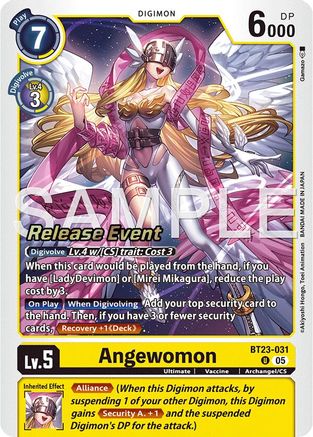 Angewomon (BT23-031) - Hackers' Slumber Release Event Cards