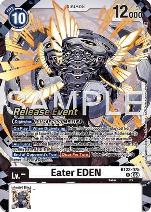 Eater EDEN (BT23-075) - Hackers' Slumber Release Event Cards Foil