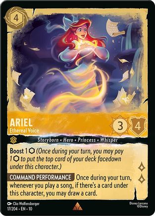 Ariel - Ethereal Voice (17/204) - Whispers in the Well Holofoil
