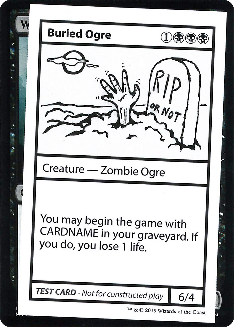 Buried Ogre (No PW Symbol) (CMB1-036) - Mystery Booster Playtest Cards 2021