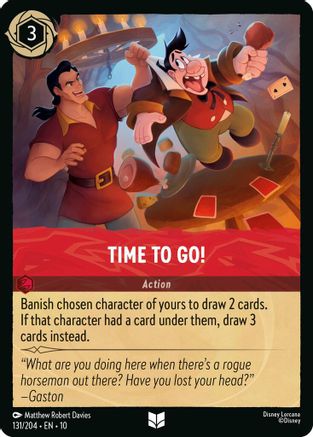 Time to Go! (131/204) - Whispers in the Well Cold Foil