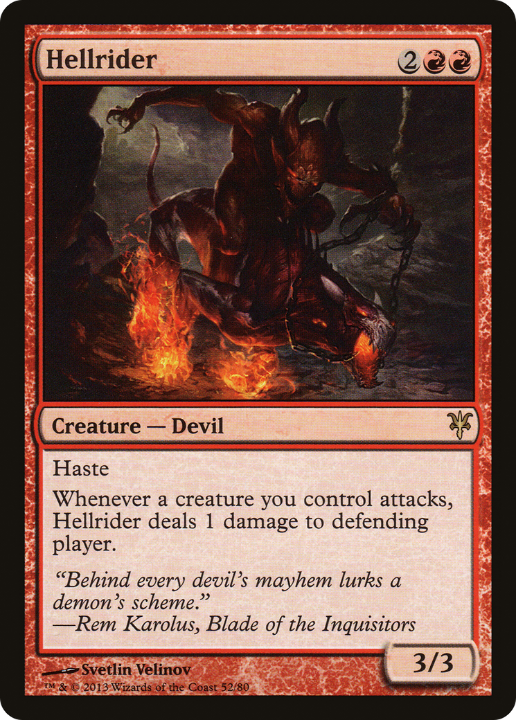 Hellrider (DDK-052) - Duel Decks: Sorin vs. Tibalt