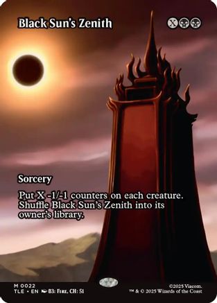 Black Sun's Zenith (Borderless) (TLE-022) - Avatar: The Last Airbender: Eternal-Legal