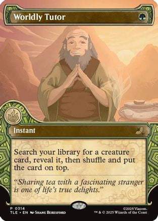 Worldly Tutor (Showcase) (TLE-314) - Avatar: The Last Airbender: Eternal-Legal