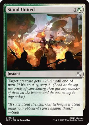 Stand United (TLE-149) - Avatar: The Last Airbender: Eternal-Legal Foil