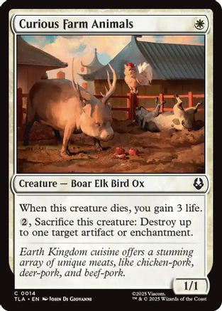 Curious Farm Animals (TLA-014) - Avatar: The Last Airbender